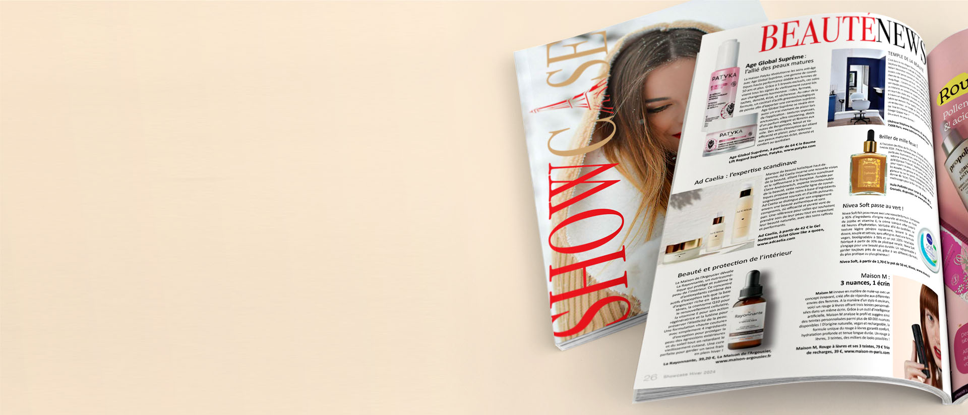 Décembre 2024 - Parution dans Showcase Magazine