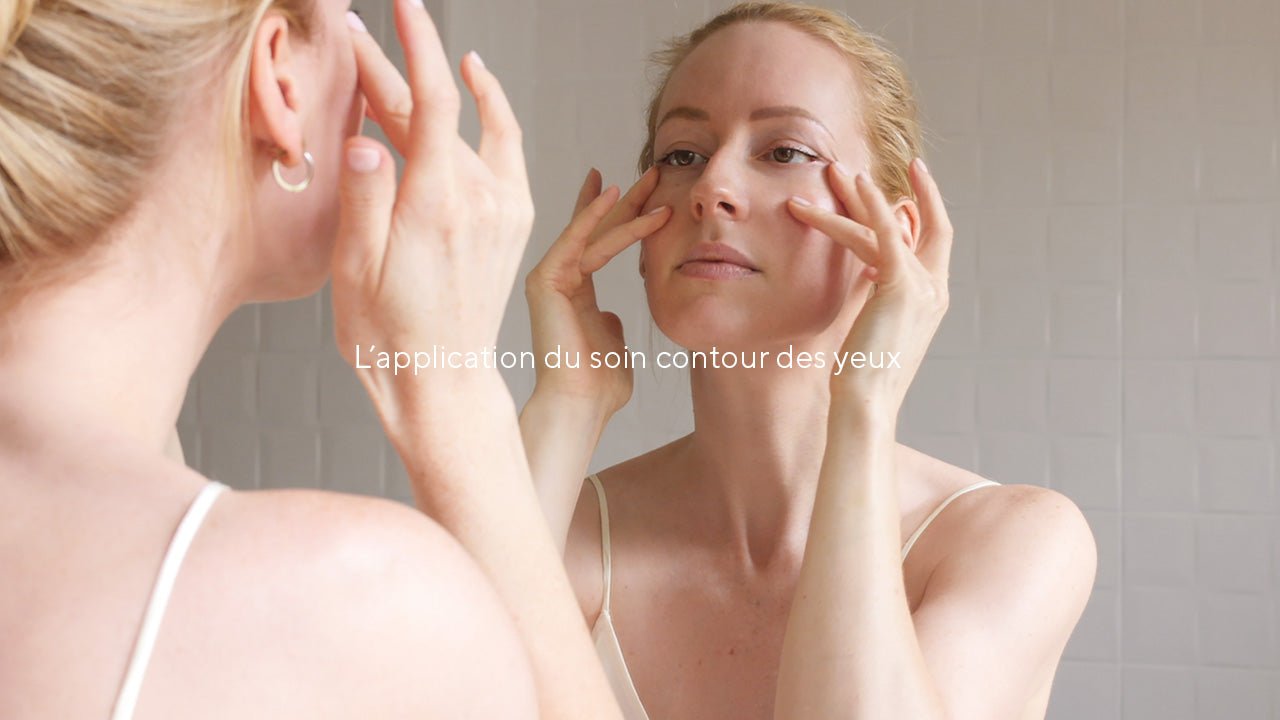 Vidéo tutoriel application du soin contour des yeux