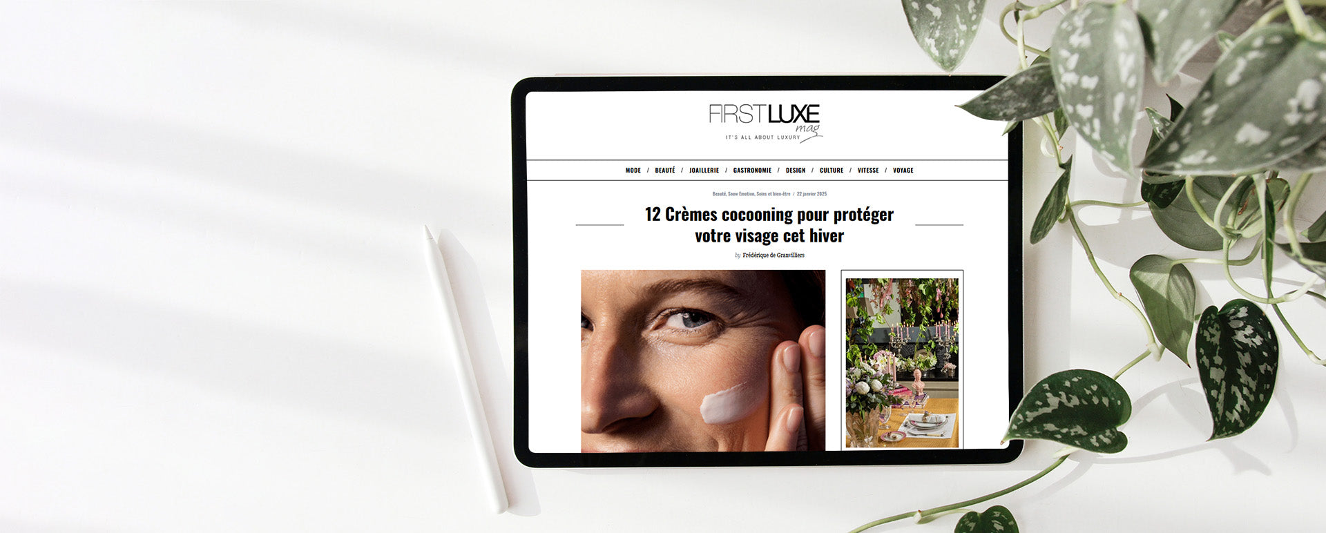 Janvier 2025 - Parution dans FirstLuxeMag.com