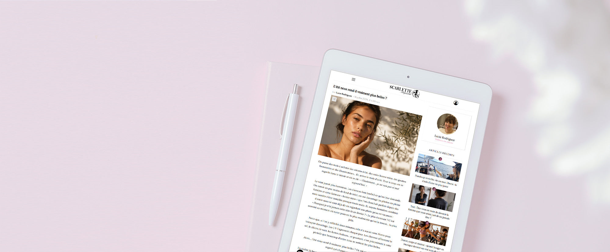 Juillet 2026 - Parution dans ScarletteMagazine.com
