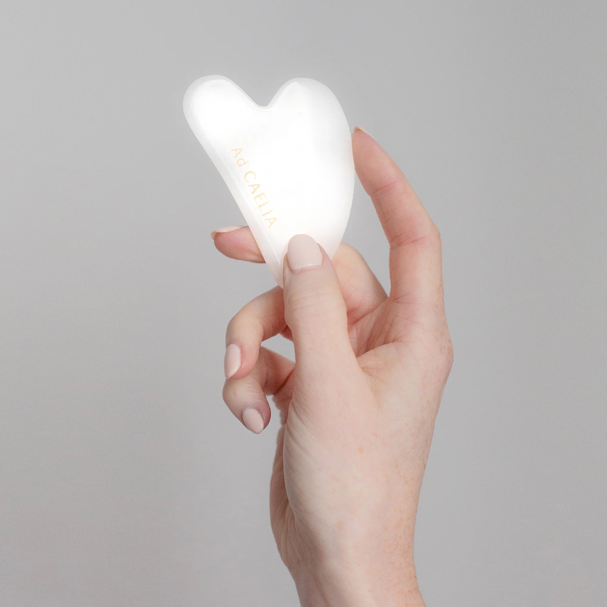 Gua Sha en Jade Blanc Ad CAELIA